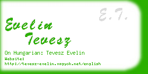 evelin tevesz business card